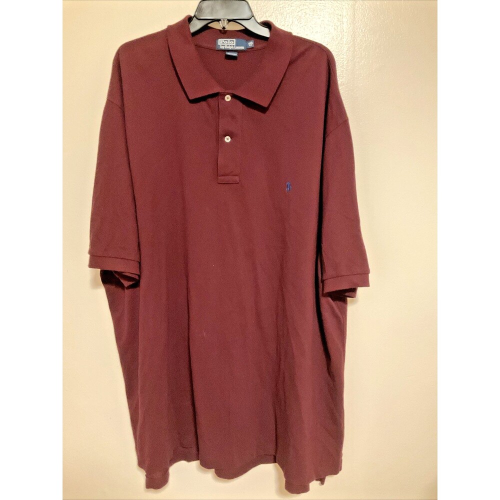 Polo Ralph Lauren Men’s 4XL Big Maroon Polo Short Sleeve Shirt